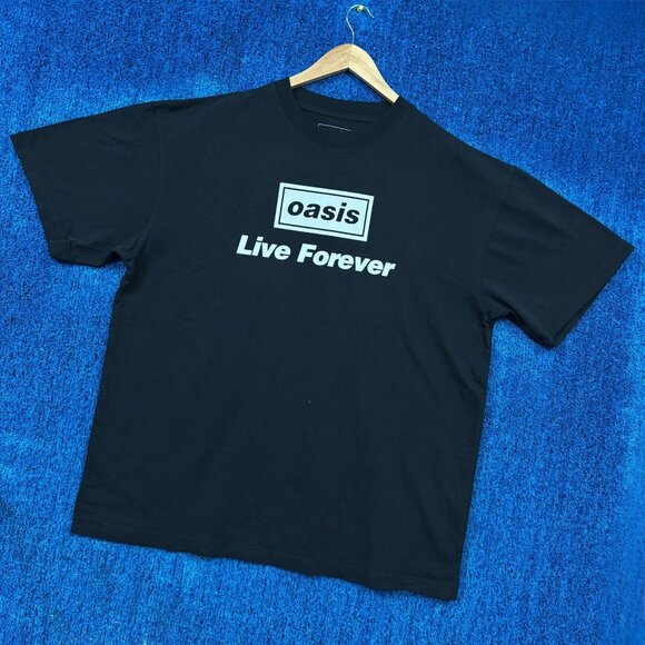 Oasis Live Forever Tour Definitely Maybe Britpop Band Tee XL - Picture 3 of 4